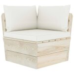 Canap� dangle - vidaxl - palette de jardin - �pic�a impr�gn� - 4 personnes - coussins inclus