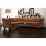 Vidaxl canapé dangle chesterfield 5 plcs cuir artificiel marron Vidaxl canapé dangle chesterfield 5 plcs cuir artificiel marron
