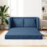 Vidaxl canapé - lit 2 en 1 bleu 112x174x55 cm tissu 353971 Vidaxl canapé - lit 2 en 1 bleu 112x174x55 cm tissu 353971