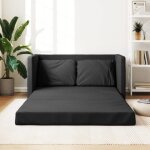 Vidaxl canapé - lit 2 en 1 noir 112x174x55 cm tissu 353966 Vidaxl canapé - lit 2 en 1 noir 112x174x55 cm tissu 353966