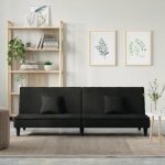 Vidaxl canap - lit noir velours 351911