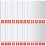 Vidaxl carreau de miroir 24 pcs carr� verre