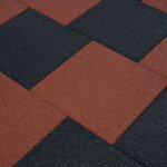Vidaxl carreaux de protection antichoc 6pcs caoutchouc 50x50x3cm rouge Vidaxl carreaux de protection antichoc 6pcs caoutchouc 50x50x3cm rouge