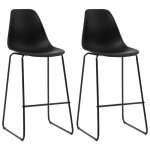 Vidaxl lot de 2 chaises de bar sige de pub chaise de bistrot meuble de salle  manger cuisine salon ...