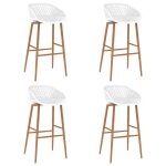 Vidaxl 4x chaises de bar si�ges de comptoir tabourets de pub chaises de bistro chaises de comptoir tabourets ...