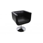 Fauteuil design club blanc noir 240041