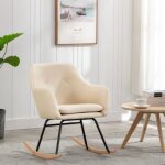 Vidaxl chaise  bascule sige  bascule de salle de sjour fauteuil  bascule de salon meuble de salle ...