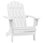 Vidaxl chaise de jardin bois blanc 40860