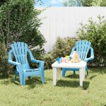 Vidaxl chaises de jardin pour enfants lot de 2 bleu 37x34x44 cm pp 364739