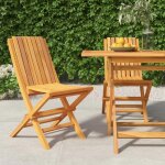 Vidaxl chaises de jardin pliantes 2 pcs 47x47x89 cm bois massif teck 362757 Vidaxl chaises de jardin pliantes 2 pcs 47x47x89 cm bois massif teck 362757