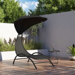 Vidaxl chaise longue avec auvent noir 167x80x195 cm tissu et acier chaise longue lit de repos chaise ... Vidaxl chaise longue avec auvent noir 167x80x195 cm tissu et acier chaise longue lit de repos chaise ...