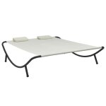 Transat deux places dextérieur - crème - 200 x 173 x 45 cm Transat deux places dextérieur - crème - 200 x 173 x 45 cm