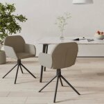 Vidaxl 2x chaises pivotantes de salle  manger fauteuils  dner chaises de cuisine chaises de repas ...