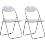 Vidaxl 2x chaises pliantes de salle � manger chaises � d�ner chaises de cuisine chaises de repas chaises ...