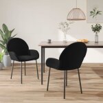Vidaxl 2x chaises de salle  manger fauteuils  dner chaises de cuisine siges  dner chaises de repas ...