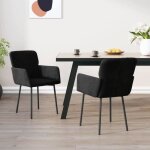 Vidaxl 2x chaises de salle  manger fauteuils  dner chaises de cuisine siges  dner chaises de repas ...