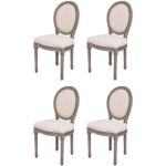 Vidaxl 4x chaise de salle à manger lin chaise à manger chaise de cuisine 244088 Vidaxl 4x chaise de salle à manger lin chaise à manger chaise de cuisine 244088