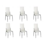 Chaise de salle à manger alu (lot de 6) 160258 Chaise de salle à manger alu (lot de 6) 160258