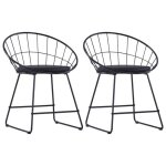 Vidaxl 2x chaises de salle  manger sige en similicuir chaises  dner meuble de cuisine mobilier de ...