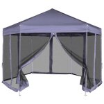 Vidaxl chapiteau pliable hexagonal avec 6 parois latérales bleu foncé tente 42110 Vidaxl chapiteau pliable hexagonal avec 6 parois latérales bleu foncé tente 42110