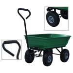 Vidaxl chariot � main de jardin 300 kg 75 l vert