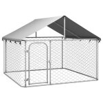 Vidaxl chenil extrieur avec toit 200x200x150 cm 171498