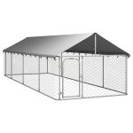Vidaxl chenil ext�rieur avec toit 600x200x150 cm 171500