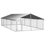 Vidaxl chenil extrieur avec toit 600x300x150 cm 171502