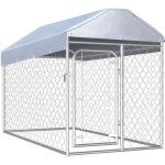 Vidaxl chenil dextrieur avec toit pour chiens 200 x 100 x 125 cm