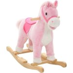 Vidaxl cheval à bascule peluche 65 x 32 x 58 cm rose Vidaxl cheval à bascule peluche 65 x 32 x 58 cm rose