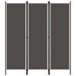 Vidaxl cloison de séparation 3 panneaux anthracite 150x180 cm Vidaxl cloison de séparation 3 panneaux anthracite 150x180 cm