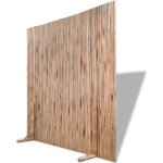 Vidaxl paravent en bambou 180x170 cm marron �cran s�parateur flexible pour int�rieur et ext�rieur barri�re ...