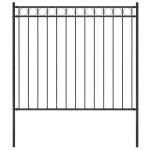 Vidaxl cl�ture de jardin assen en acier noir 17�x�15�m 146315