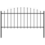 Vidaxl cl�ture de jardin � dessus en lance panneaux de cl�ture d�corative barri�re de jardin patio ferme ...