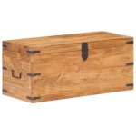 Vidaxl coffre 90x40x40 cm bois dacacia solide 289641