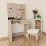 Vidaxl coiffeuse bois d?ingnierie 75x40x141 cm chne 244862