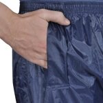 Vidaxl combinaison de pluie avec capuche 2 pices bleu marine xxl