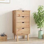 Vidaxl commode otta 46x395x90 cm bois de pin massif 348579