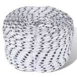 Vidaxl corde de bateau tresse en bobine polyester 10 mm x 50 m