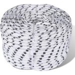 Vidaxl corde de bateau tresse en bobine polyester 6 mm x 50 m