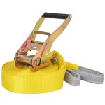Slackline - vidaxl - corde l�che 15 m - 50 mm - 150 kg - polyester jaune