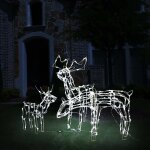 Vidaxl cordon lumineux de noël 3 pcs rennes décoration de noël lumière décoration de jardin balcon extérieur ... Vidaxl cordon lumineux de noël 3 pcs rennes décoration de noël lumière décoration de jardin balcon extérieur ...