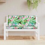 Vidaxl coussins de banc de jardin lot de 2 multicolore 120x50x7 cm 361692