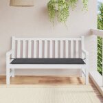 Vidaxl coussin de banc de jardin anthracite 150x50x3 cm tissu oxford 43191