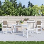 Vidaxl coussins de chaise de jardin  dossier bas lot de 4 taupe 47563