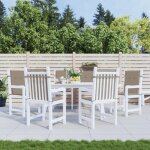 Vidaxl coussins de chaise de jardin � dossier bas lot de 6 taupe 314139