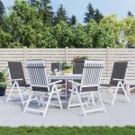 Vidaxl coussins de chaise de jardin  dossier haut lot de 6 anthracite 314104