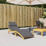 Vidaxl coussin de chaise longue coussin de transat de patio coussin de bain de soleil de jardin ext�rieur ...