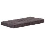 Vidaxl coussin de plancher de palette coton 120x80x10 cm anthracite