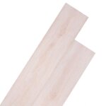 Vidaxl planche de plancher pvc autoadhsif 2 mm blanc chne revtement de sol 245172